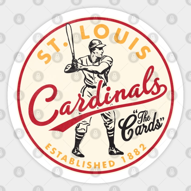 Old Style St. Louis Cardinals by Buck Tee Sticker by Buck Tee